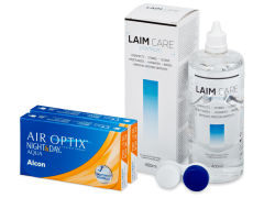 Air Optix Night and Day Aqua (2x3 kpl) + Laim-Care -piilolinssineste 400ml
