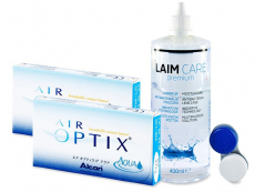 Air Optix Aqua (2x3 kpl) + Laim-Care 400ml