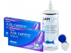 Air Optix Aqua Multifocal (2x3 kpl) + Laim-Care 400ml
