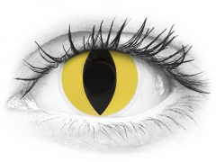 Keltaiset Cat Eye linssit - ColourVue Crazy (2 kpl)