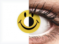 Keltaiset Smiley piilolinssit - ColourVue Crazy (2 kpl)