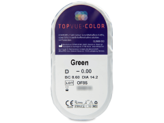 Vihreät piilolinssit - TopVue Color (2 kpl)