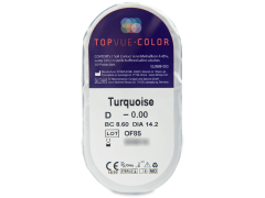 Turkoosit piilolinssit - TopVue Color (2 kpl)