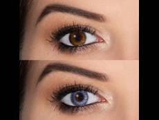 Siniset ja Harmaat Fusion linssit - tehoilla - ColourVue (2 kpl)