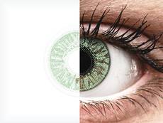 Vihreät piilolinssit - FreshLook Colors - Tehoilla (2 kpl)