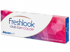 Pähkinä piilolinssit - FreshLook One Day Color - Tehoilla (10 kpl)