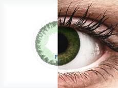 Vihreät Meri linssit - FreshLook Dimensions - Tehoilla (6 kpl)