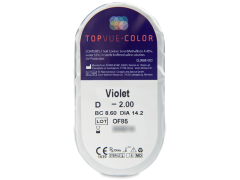 Violetit piilolinssit - TopVue Color (2 kpl)