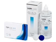 TopVue Air (6 kpl) + LAIM-CARE-piilolinssineste 400 ml