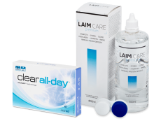 Clear All-Day (6 kpl) + Laim Care-piilolinssineste 400 ml