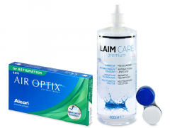 Air Optix for Astigmatism (6 kpl) + Laim Care-piilolinssineste 400 ml