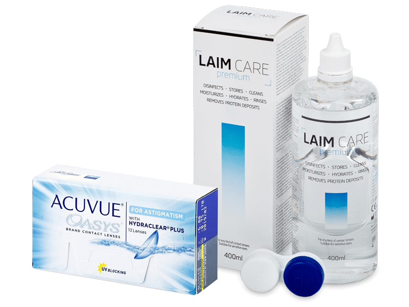 Acuvue Oasys for Astigmatism (12 kpl) + Laim-Care-piilolinssineste 400 ml