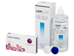 Avaira Vitality (6 kpl) + Laim-Care-piilolinssineste 400 ml