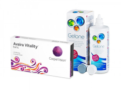 Avaira Vitality Toric (6 kpl) + Gelone-piilolinssineste 360 ml