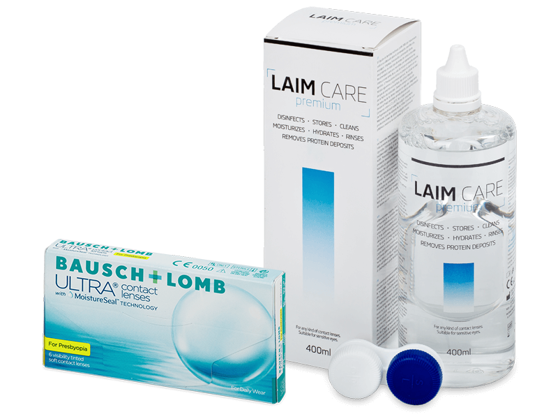 Bausch + Lomb ULTRA for Presbyopia (6 kpl) + Laim-Care-piilolinssineste 400 ml