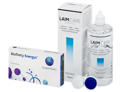 Biofinity Energys (6 kpl) + Laim Care -piilolinssineste 400 ml