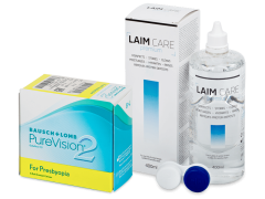 PureVision 2 for Presbyopia (6 kpl) + Laim-Care-piilolinssineste 400 ml