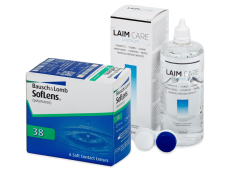 SofLens 38 (6 kpl) + Laim-Care-piilolinssineste 400 ml
