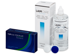 TopVue Premium for Astigmatism (6 kpl) + Laim-Care-piilolinssineste 400 ml