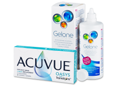 Acuvue Oasys with Transitions (6 linssiä) + Gelone linssineste 360 ml