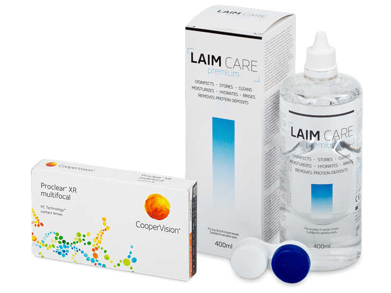 Proclear Multifocal XR (6 kpl) + Laim Care-piilolinssineste 400 ml