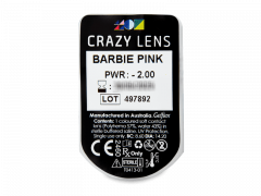 CRAZY LENS - Barbie Pink - Tehoilla (2 kpl)