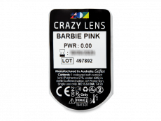 CRAZY LENS - Barbie Pink - Ei-Dioptriset (2 kpl)