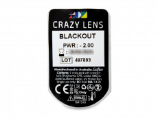 CRAZY LENS - Black Out - Tehoilla (2 kpl)