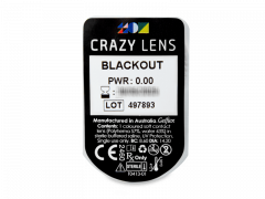 CRAZY LENS - Black Out - Ei-Dioptriset (2 kpl)