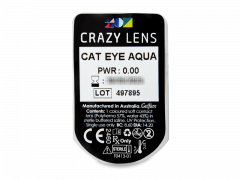 CRAZY LENS - Cat Eye Aqua - Ei-Dioptriset (2 kpl)