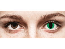 CRAZY LENS - Cat Eye Green - Ei-Dioptriset (2 kpl)