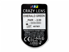 CRAZY LENS - Emerald Green - Tehoilla (2 kpl)