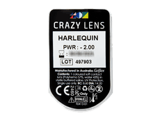 CRAZY LENS - Harlequin - Tehoilla (2 kpl)