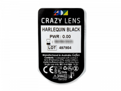 CRAZY LENS - Harlequin Black - Ei-Dioptriset (2 kpl)
