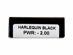 CRAZY LENS - Harlequin Black - Tehoilla (2 kpl)