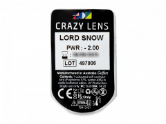 CRAZY LENS - Lord Snow - Tehoilla (2 kpl)