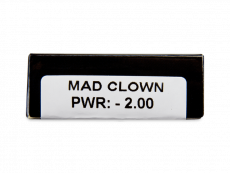 CRAZY LENS - Mad Clown - Tehoilla (2 kpl)