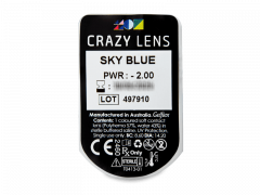 CRAZY LENS - Sky Blue - Tehoilla (2 kpl)