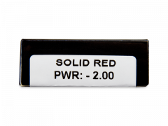 CRAZY LENS - Solid Red - Tehoilla (2 kpl)