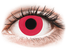 CRAZY LENS - Solid Red - Ei-Dioptriset (2 kpl)