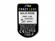CRAZY LENS - Solid Rose - Ei-Dioptriset (2 kpl)