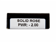 CRAZY LENS - Solid Rose - Tehoilla (2 kpl)