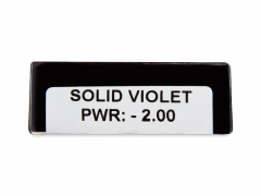 CRAZY LENS - Solid Violet - Tehoilla (2 kpl)