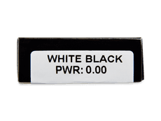 CRAZY LENS - White Black - Ei-Dioptriset (2 kpl)