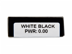 CRAZY LENS - White Black - Ei-Dioptriset (2 kpl)