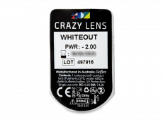 CRAZY LENS - WhiteOut - Tehoilla (2 kpl)
