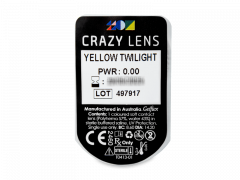 CRAZY LENS - Yellow Twilight - Ei-Dioptriset (2 kpl)