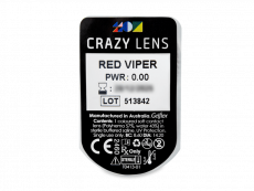 CRAZY LENS - Red Viper - Ei-Dioptriset (2 kpl)