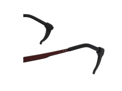 Luistamattomat korvapidikkeet silmälaseille – musta 
