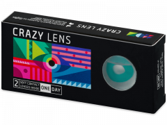 CRAZY LENS - Solid Turquoise - Tehoilla (2 kpl)